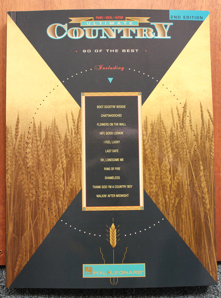 The Ultimate Series Country, 2nd Edition Piano Vocal Guitar Songbook