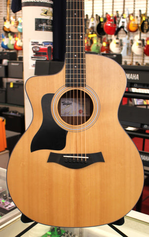 Taylor 114ce Left Handed Acoustic-Electric Guitar Natural w/Soft Case