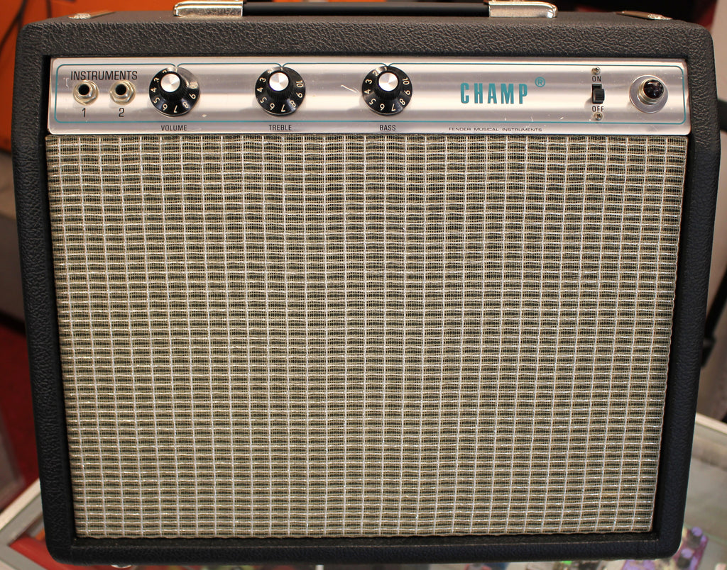 1975 Fender Champ 6 Watt 1x8" Jupiter 8-SC Tube Guitar Amplifier New Cabinet