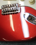 1992 Fender MIM Standard Stratocaster Vintage Tremolo Rosewood Fretboard Electric Guitar Crimson Red Metallic