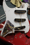 1992 Fender MIM Standard Stratocaster Vintage Tremolo Rosewood Fretboard Electric Guitar Crimson Red Metallic