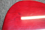 1997 Squier Pro Tone Precision Bass V Crimson Red Transparent Electric Bass Guitar w/gigbag