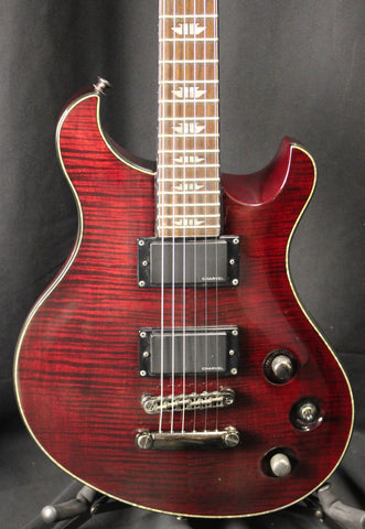 2012 Charvel Desolation DC-2 ST Neck Through Electric Guitar Transparent Red