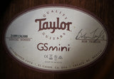 2016 Taylor GS Mini Spruce Sapele Acoustic Guitar Natural No Gigbag