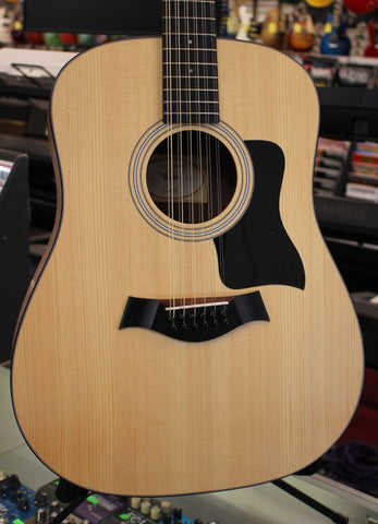2022 Taylor 150e 12 String Dreadnought Acoustic Electric Guitar Natural w/Hardbag