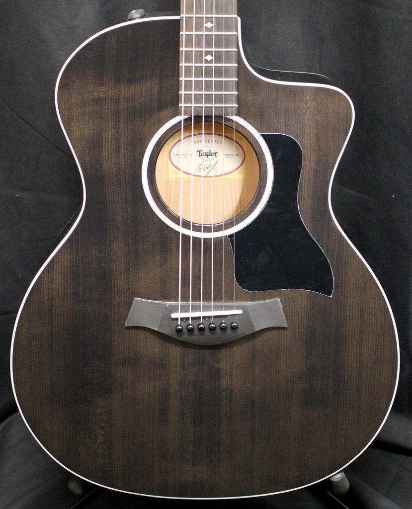 Taylor 214ce Deluxe Limited edition Grand Auditorium Acoustic-Electric Guitar Trans Grey w/Case