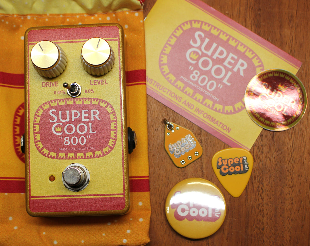Supercool Pedals 800 Preamp Distortion Guitar Effects Pedal