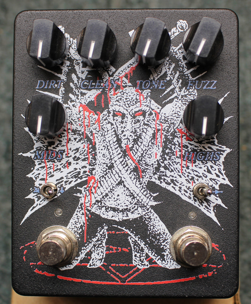 2024 Abominable Electronics Deluxe Hail Satan Distortion/Fuzz Guitar Effects Pedal