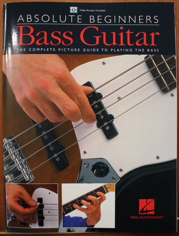 Absolute Beginners - Bass Guitar Instructional Book Video Online