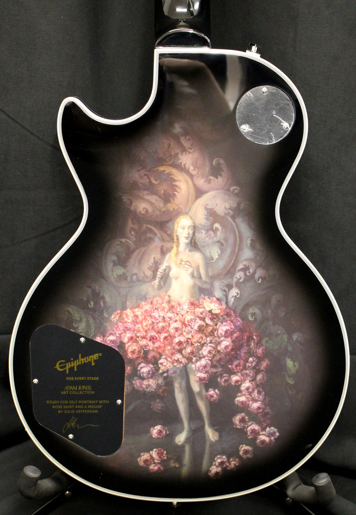 Epiphone Adam Jones Les Paul Custom Art Collection: Julie Heffernan’s “Study For Self-Portrait with Rose Skirt and a Mouse” Electric Guitar w/Case MINT