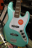 Squier Affinity Active Jazz Bass Electric Bass Guitar Mystic Seafoam Green