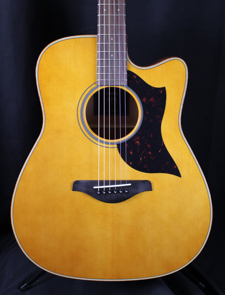 Yamaha A-Series A1M Cutaway Dreadnought Acoustic-Electric Guitar Vintage Natural
