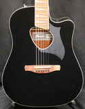 Ibanez ALT30 Altstar Dreadnought Acoustic-Electric Guitar Black Metallic Gloss