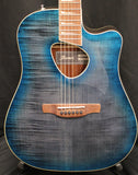 Ibanez ALT30FM Altstar Flamed-Top Dreadnought Acoustic-Electric Guitar Doom Blue Burst