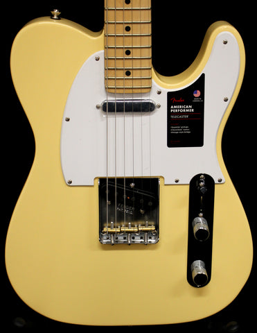 Fender American Performer Telecaster Electric Guitar Vintage White w/Gigbag