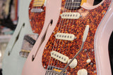 Fender Limited American Professional II Stratocaster Thinline Electric Guitar Transparent Shell Pink w/Case