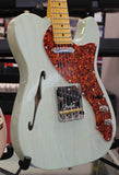 Fender Limited American Professional II Telecaster Thinline Electric Guitar Transparent Surf Green w/Case
