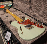 Fender Limited American Professional II Telecaster Thinline Electric Guitar Transparent Surf Green w/Case