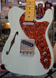 Fender Limited American Professional II Telecaster Thinline Electric Guitar Transparent Surf Green w/Case