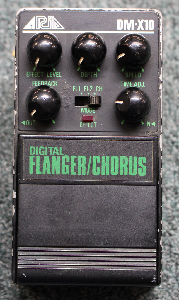 chorus flanger pedal Aria DM-X10 Chorus Flanger Made In Japan Guitar Effects Pedal Working