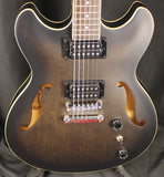 Ibanez Artcore AS53 Semi-Hollow Electric Guitar Flat Transparent Black