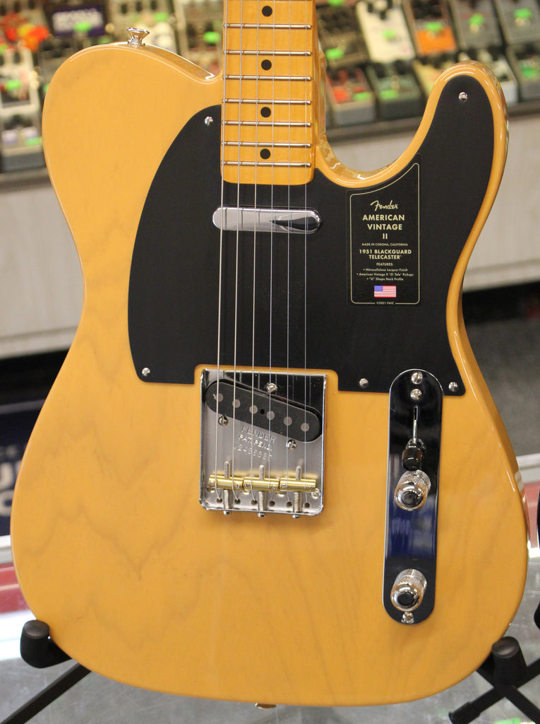 Fender American Vintage II 1951 Telecaster Electric Guitar Butterscotch Blonde w/Case