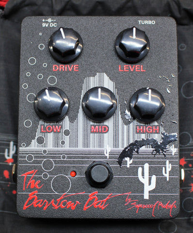 Supercool Pedals The Barstow Bat Distortion Guitar Effects Pedal Limited Edition Black