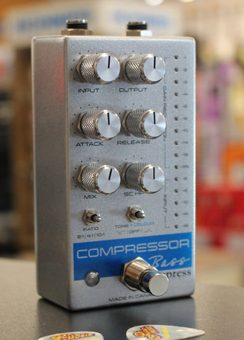Empress Bass Compressor Bass Guitar Effects Pedal Silver