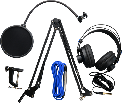PreSonus Broadcast Accessory Kit w/Headphones Cable Pop Filter - Dr. Guitar Music