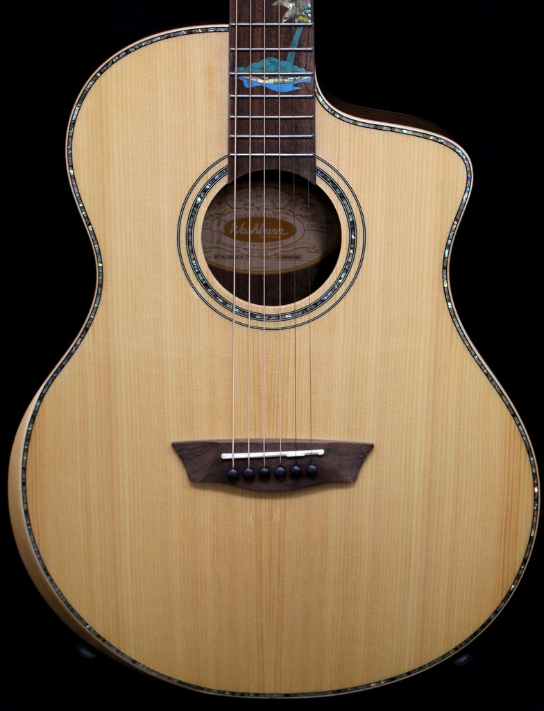 Washburn Bella Tono Allure BTSC56S Studio Acoustic-Electric Guitar Gloss Natural