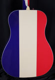 Fender Limited Edition Buck Owens Kingman Acoustic Electric Guitar Red White Blue w/Case