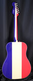 Fender Limited Edition Buck Owens Kingman Acoustic Electric Guitar Red White Blue w/Case