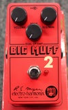 Electro-Harmonix Big Muff Pi 2 Fuzz Red Guitar Effects Pedal w/Box