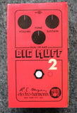 Electro-Harmonix Big Muff Pi 2 Fuzz Red Guitar Effects Pedal w/Box