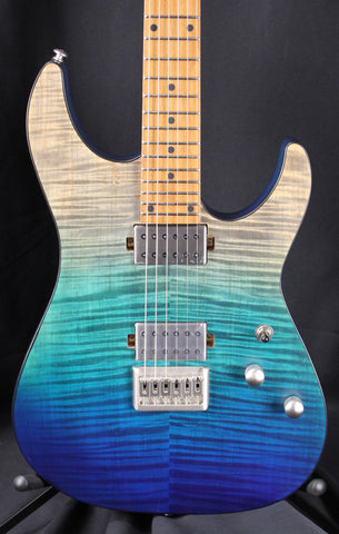 Schecter C-1 Standard Plus Electric Guitar Blue Fade Satin