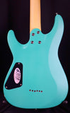 Schecter C-6 Deluxe Electric Guitar Satin Aqua