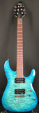 2022 Schecter C-6 Plus Electric Guitar Ocean Blue Burst