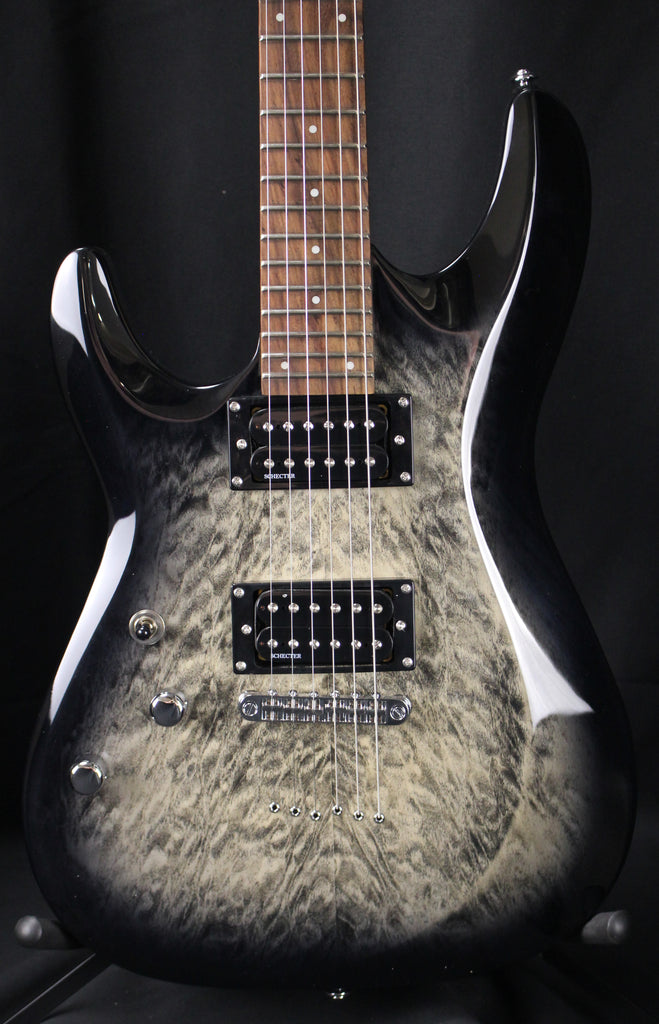Schecter C-6 Plus Left-Handed Electric Guitar Charcoal Burst