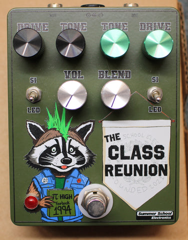 Summer School Electronics The Class Reunion Parallel Drive Fuzz Guitar Effects Pedal #19 USED