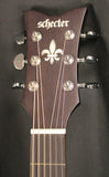 Schecter Cutaway Deluxe Acoustic Guitar See-Thru Black