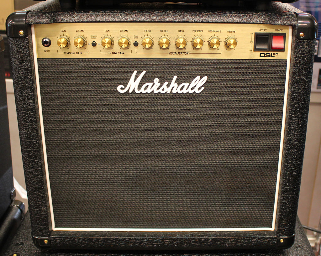 Marshall DSL20CR 20W 1x12 Tube Guitar Amplifier Combo Black w/Footswitch