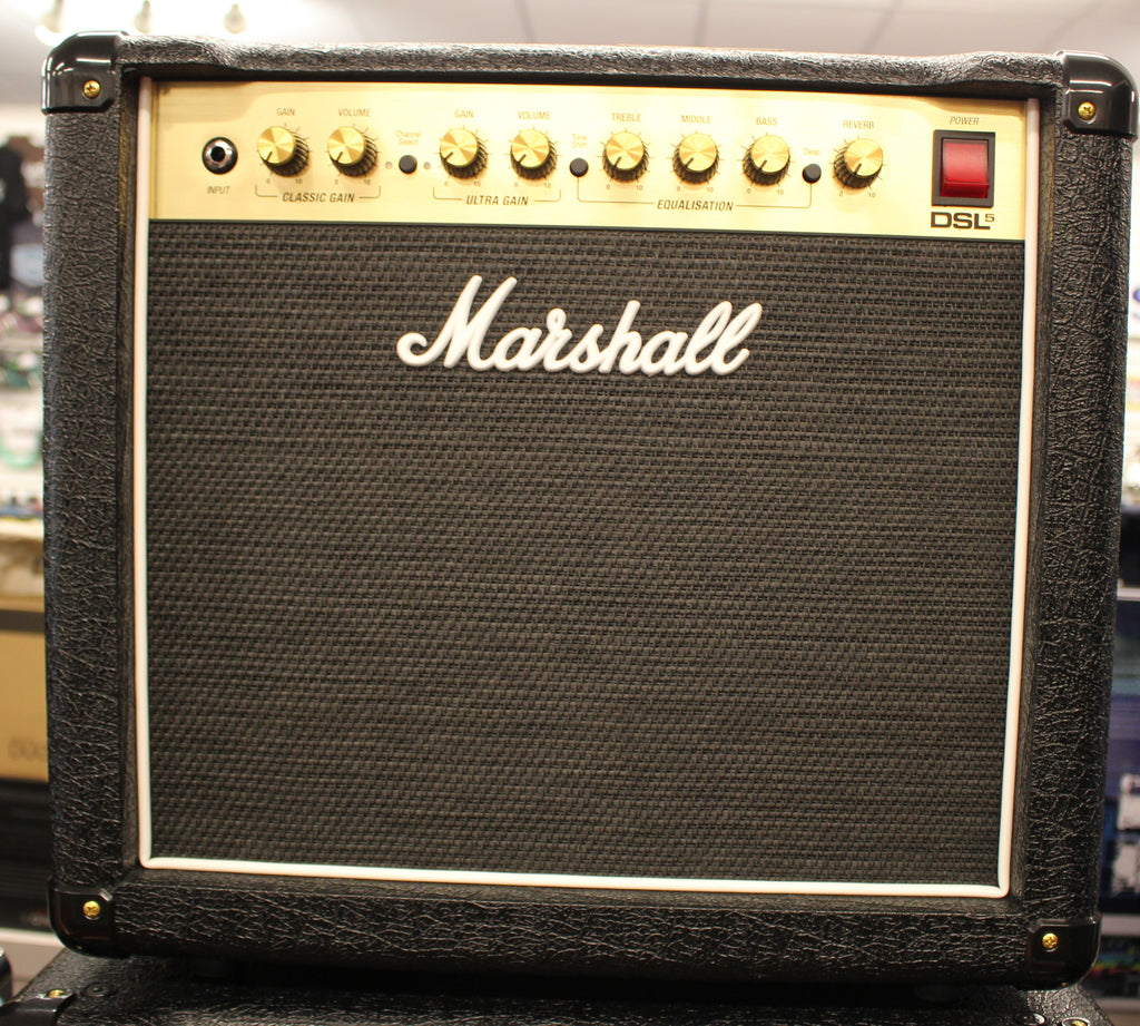 Marshall DSL5CR 5W 1x10 Tube Guitar Amplifier Combo Black