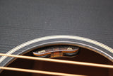 Martin USA DSS-16E Sloped Shoulder Dreadnought Black Smoke Acoustic Electric Guitar w/Soft Case