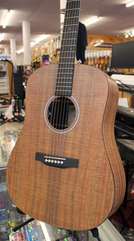 Martin X-Series DX-1E Koa Dreadnought Acoustic Electric Guitar Natural w/Soft Case