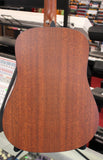 Martin X-Series DX-1E Mahogany HPL Dreadnought Acoustic Electric Guitar Natural w/Soft Case