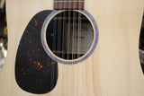 Martin X-Series DX-2E 12 Left Handed HPL Brazilian Rosewood Acoustic Electric 12 String Guitar Natural w/Gigbag
