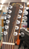 Martin X-Series DX-2E 12 Left Handed HPL Brazilian Rosewood Acoustic Electric 12 String Guitar Natural w/Gigbag