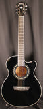 Washburn Festival EA12B Mini Jumbo Acoustic-Electric Guitar Black
