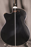 Washburn Festival EA12B Mini Jumbo Acoustic-Electric Guitar Black