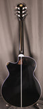 Washburn Festival EA12B Mini Jumbo Acoustic-Electric Guitar Black